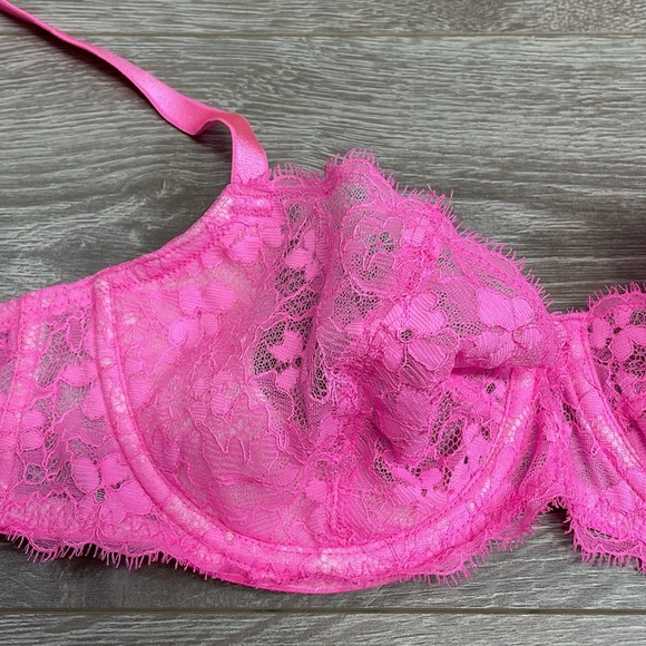 Victoria’s Secret Dream Angels Push Up Without Padding Pink Underwire Bra 34D - Picture 3 of 16